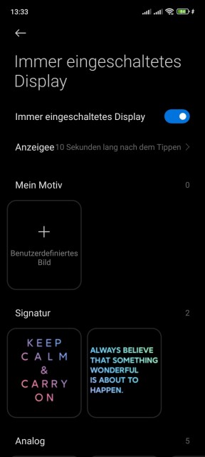Redmi Note 11 Display Einstellungen
