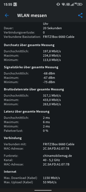 Doogee V20 WLAN Test