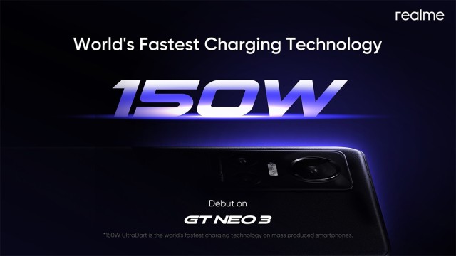 Realme GT Neo 3 soll mit 150 Watt laden