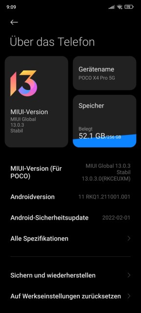 Poco X4 Pro 5G Software