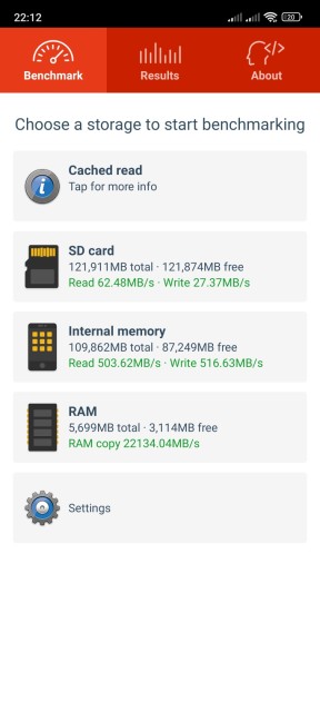 Poco M4 Pro Speicher Benchmark