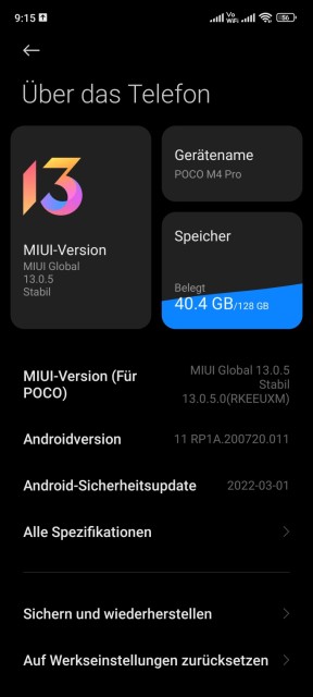 Poco M4 Pro MIUI 13