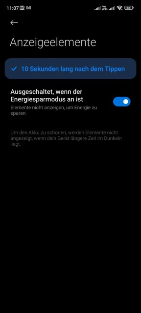 Poco M4 Pro Display Einstellungen