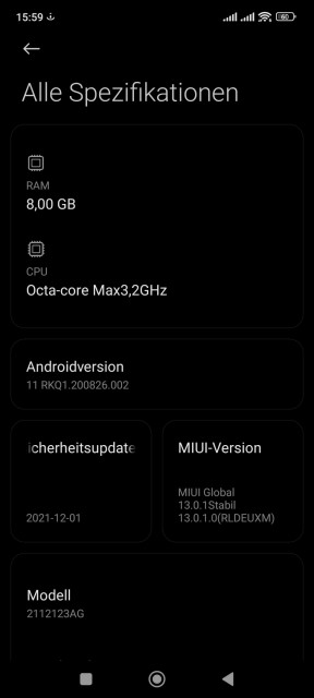 Xiaomi 12X Software