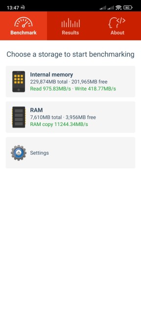 Xiaomi 12X Speicher Benchmark