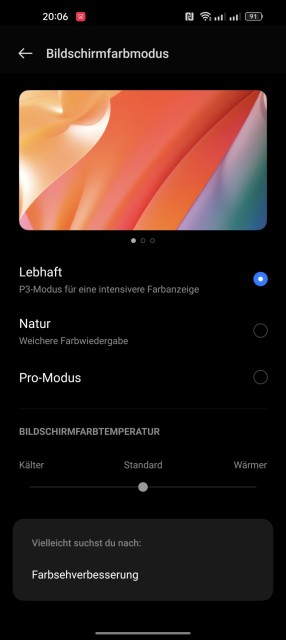 Realme GT 2 Pro Display Einstellungen