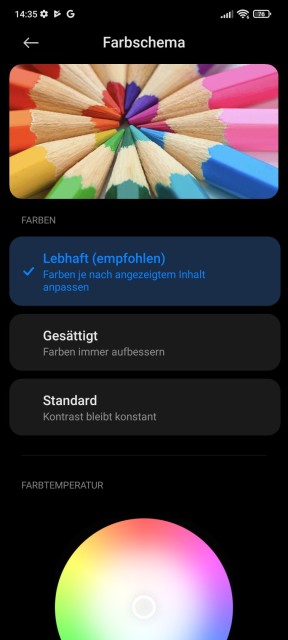 Redmi Note 11 Pro+ 5G Display Einstellungen