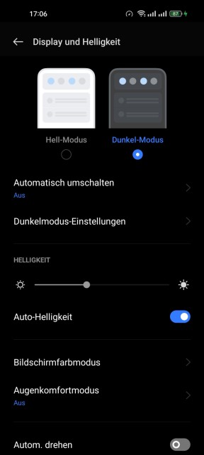 Realme 9 Display Einstellungen