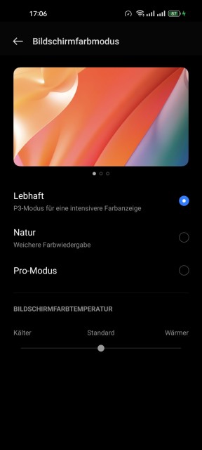 Realme 9 Display Einstellungen