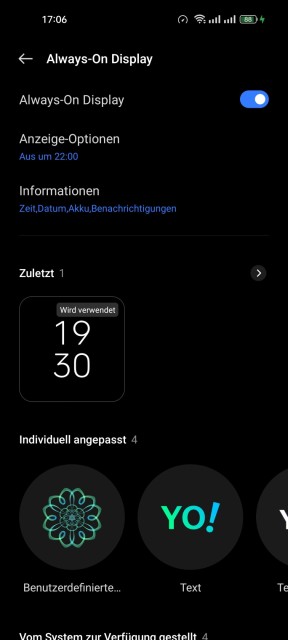 Realme 9 Display Einstellungen