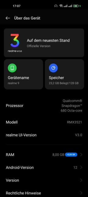 Realme 9 Software