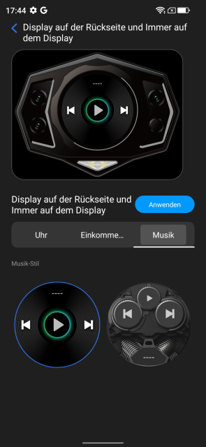 Doogee S98 Rückseiten Display Einstellungen