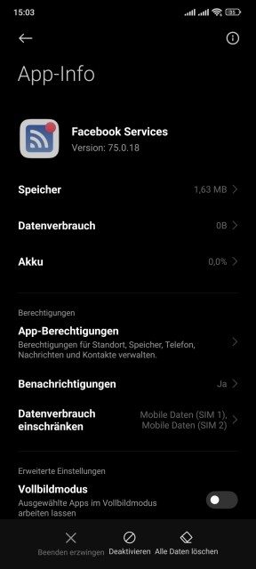 Xiaomi 12 Pro Facebook Dienste