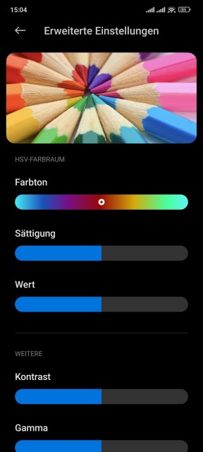 Xiaomi 12 Pro Display Einstellungen