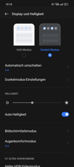 Realme GT Neo 3 Display Einstellungen