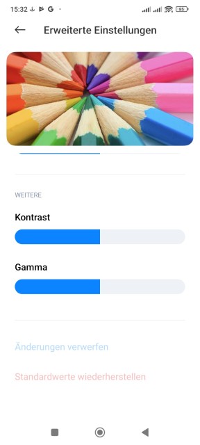 Poco F4 Display Farbeinstellungen