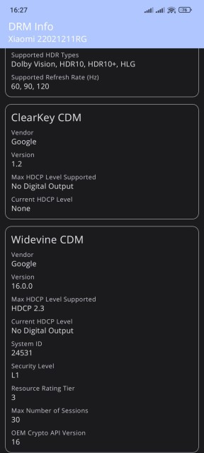 Poco F4 Widevine L1 DRM