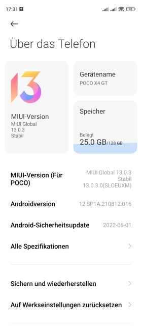 Poco X4 GT Software