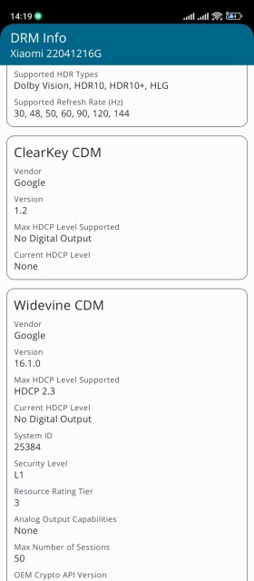 Poco X4 GT Widevine L1 DRM