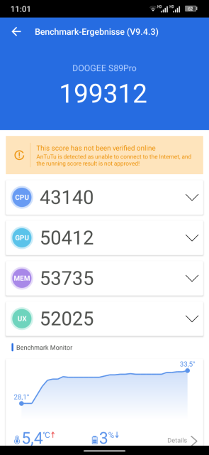 Doogee S98 Pro Antutu Benchmark