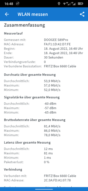 Doogee S89 Pro WLAN Test 2