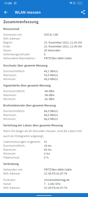 Oscal C80 WLAN Test 2