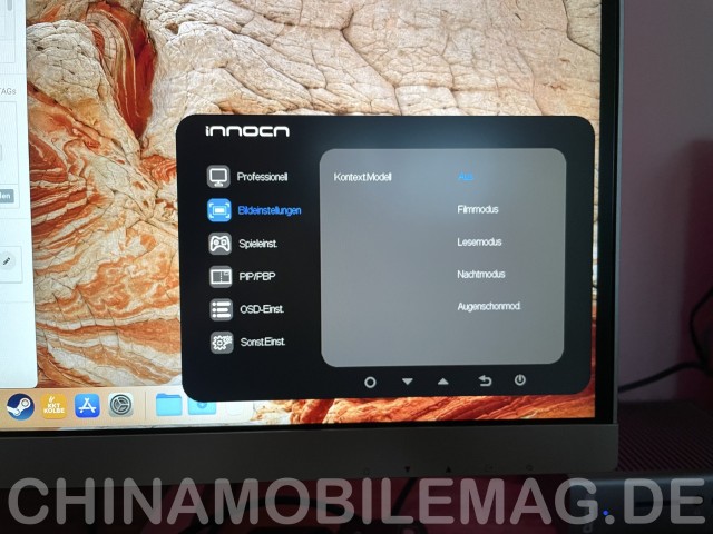 INNOCN 27M2U Bildeinstellungen OSD