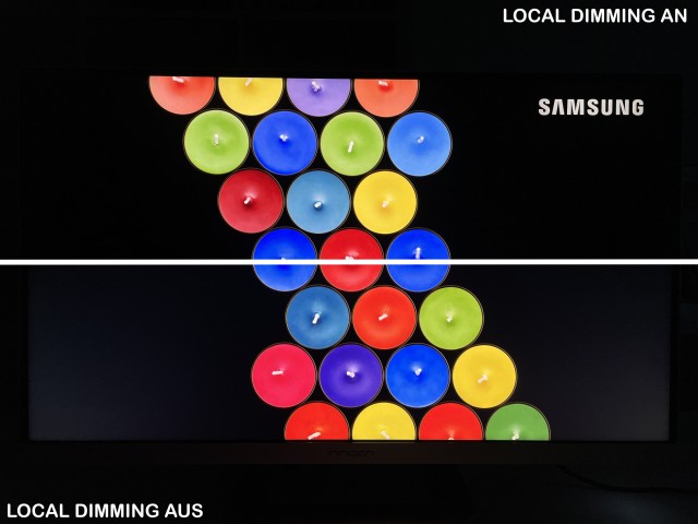 INNOCN 27M2U Local Dimming Vergleich