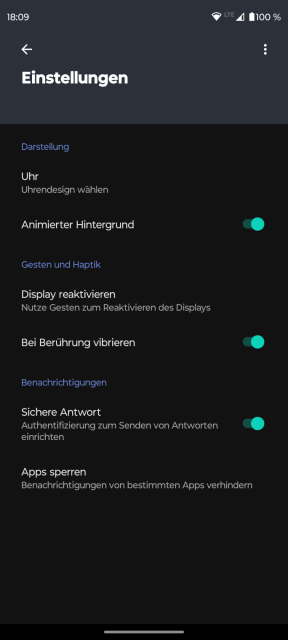 Moto G72 Display Einstellungen