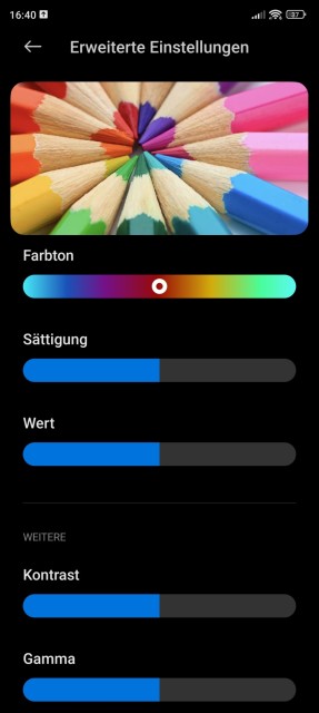 Xiaomi 12T Display Einstellungen
