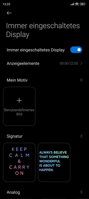 Xiaomi 12T Pro Display Einstellungen