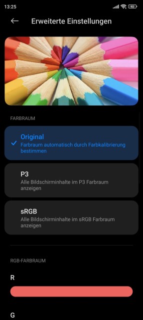 Xiaomi 12T Pro Display Einstellungen