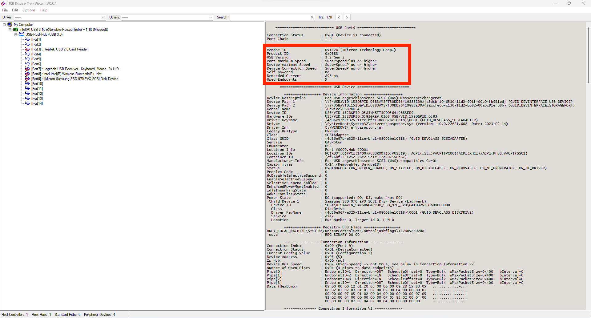 USB 3.2 Gen2 10Gbit/s