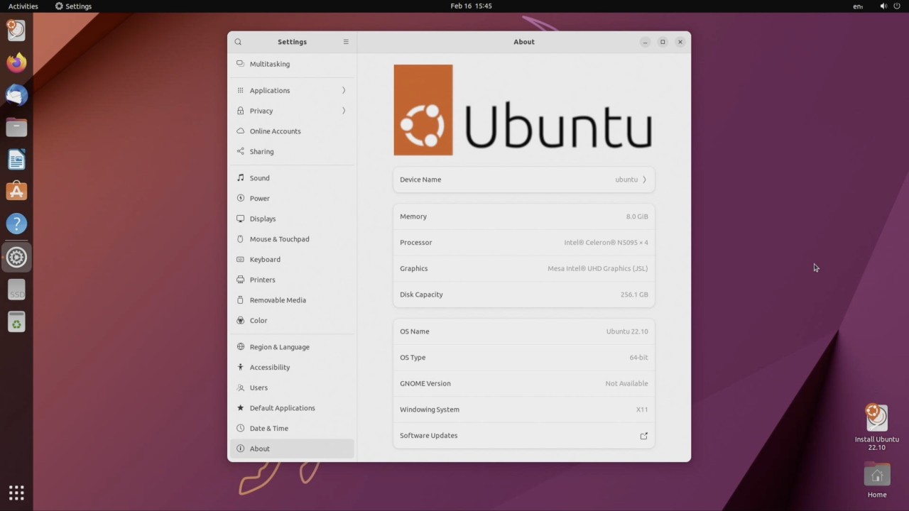 Geekom MiniAir 11 Ubuntu Linux