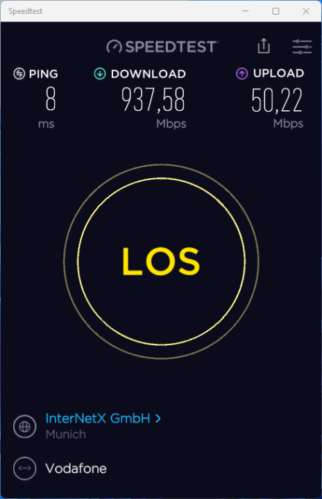 Geekom MiniAir 11 LAN Ethernet Test