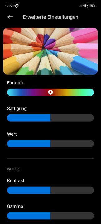 Xiaomi 13 Display Einstellungen