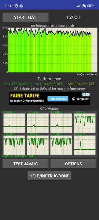 Xiaomi 13 Throttle Test