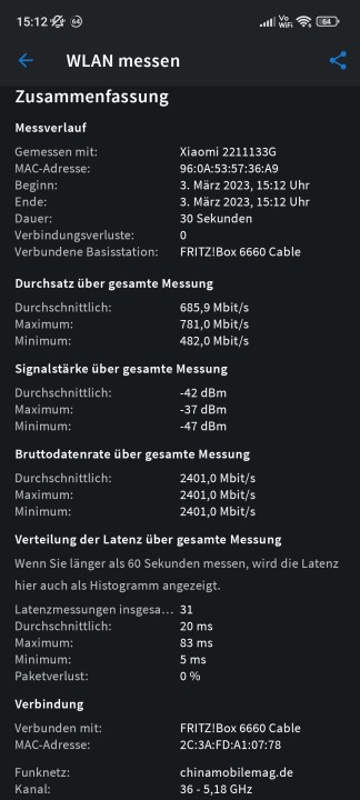 Xiaomi 13 WLAN Test 1