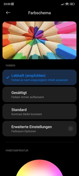 Redmi Note 12 Pro+ 5G Display Einstellungen