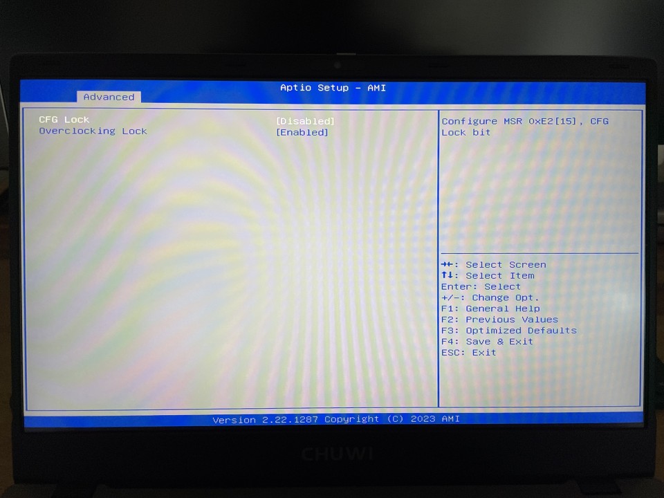 Chuwi GemiBook XPro UEFI / BIOS