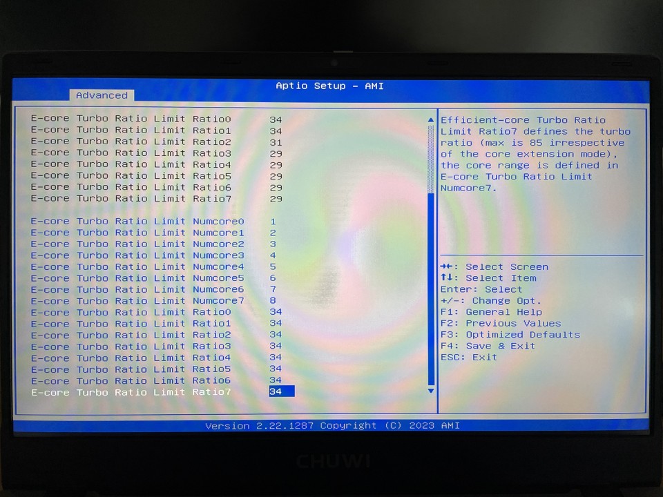 Chuwi GemiBook XPro UEFI / BIOS