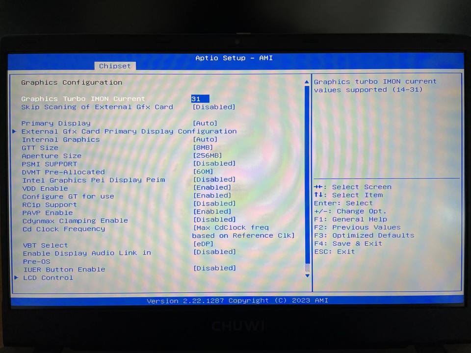 Chuwi GemiBook XPro UEFI / BIOS