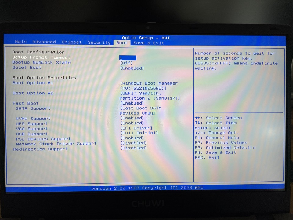 Chuwi GemiBook XPro UEFI / BIOS