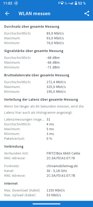 Doogee N50 WLAN Test 2