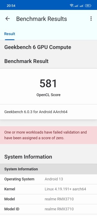 Realme C55 Helio G88 Benchmark