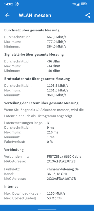 Doogee V30 Pro WLAN Test 1