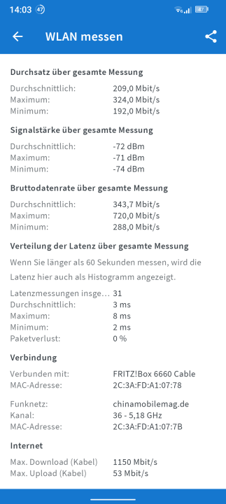 Doogee V30 Pro WLAN Test 2