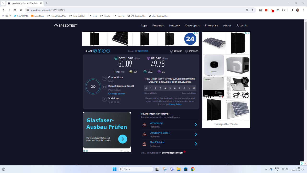 Ouvis S1 Speed Test