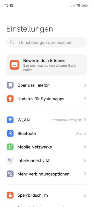 Xiaomi 14T Betriebssystem Software