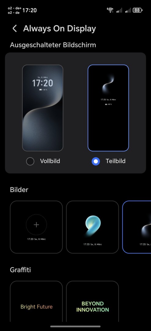 Honor Magic 7 Pro Display Einstellungen